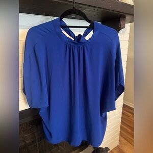 SHEIN Royal Blue Blouse with Back Tie